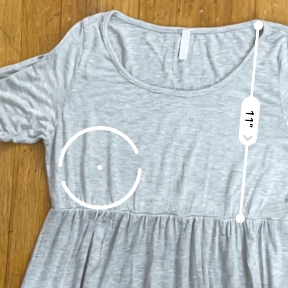 PINK BLUSH- Gray Maternity Maxi Dress with Sleeves- L - Picture 9 of 11